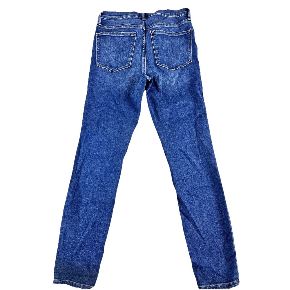 J Crew 9 " Mid Rise Skinny  Jeans Blue Wash Size 27 - Picture 4 of 5